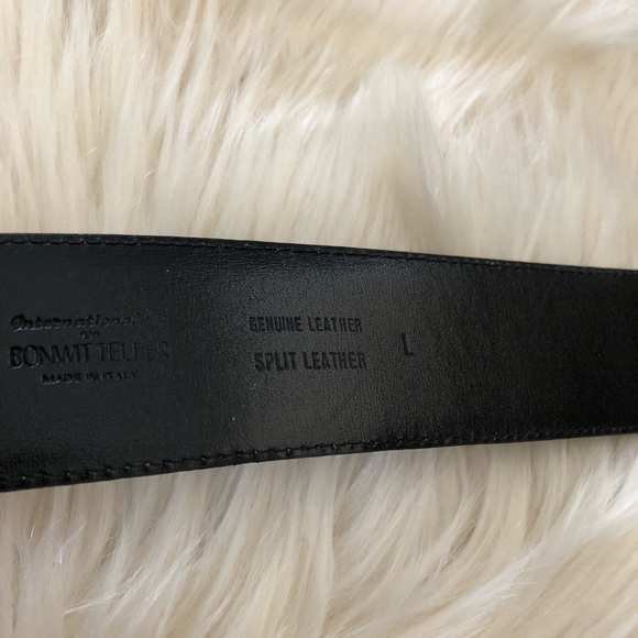 Bonwit Teller Italian leather belt coin buckle - Picture 4 of 7